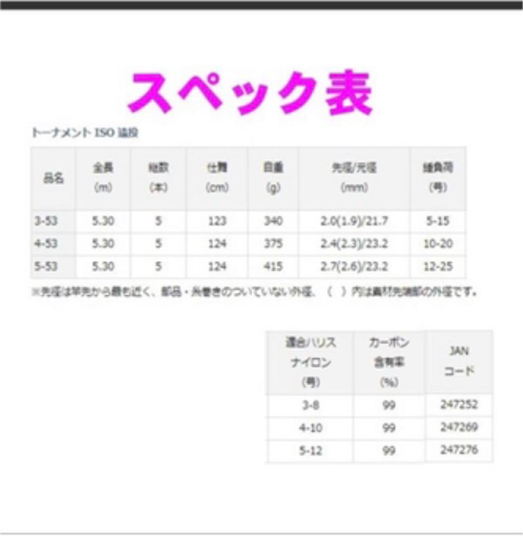 Daiwa トーナメント 磯3号５３遠投