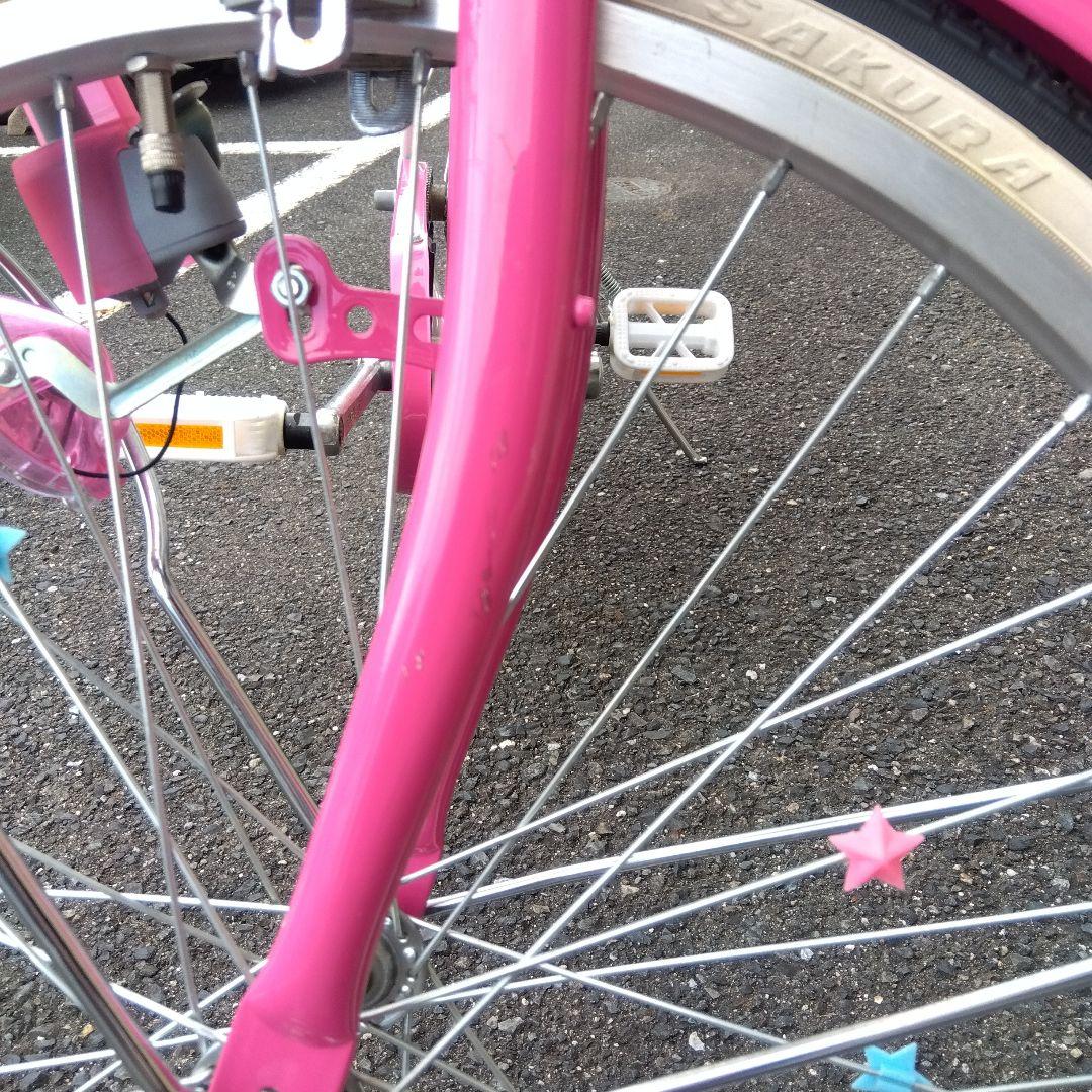 子供用自転車 ホワイト/ピンク 22インチ　手渡し限定！！滋賀県