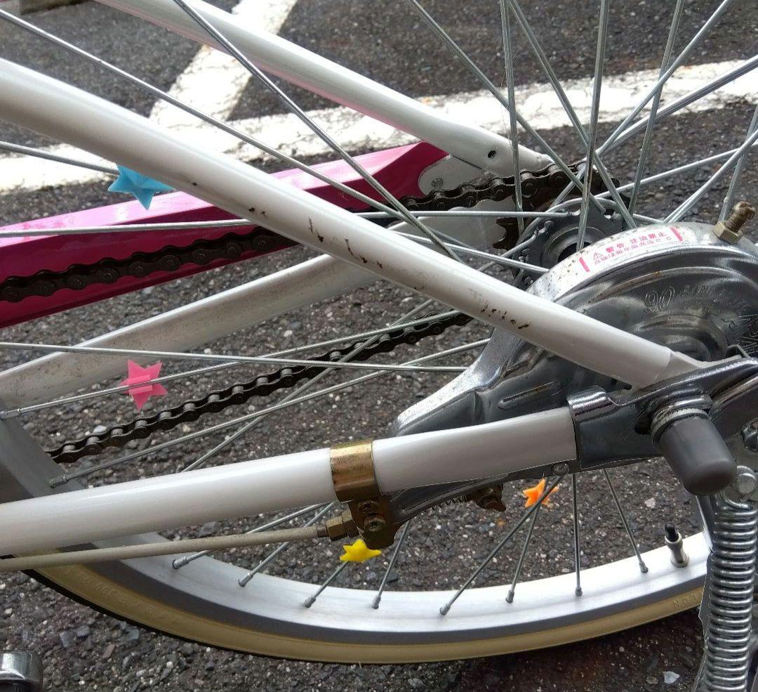 子供用自転車 ホワイト/ピンク 22インチ　手渡し限定！！滋賀県