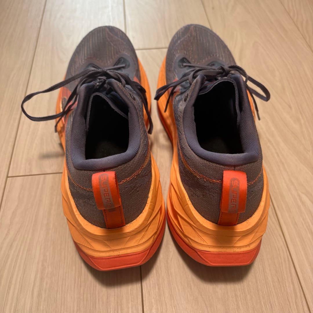 ASICS SUPERBLAST 2 26.5cm グレー/オレンジ