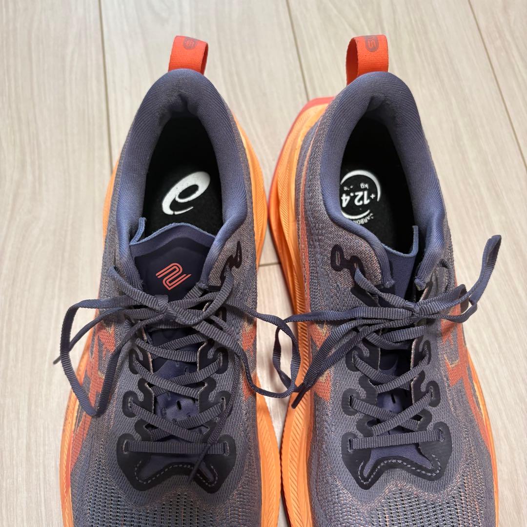 ASICS SUPERBLAST 2 26.5cm グレー/オレンジ
