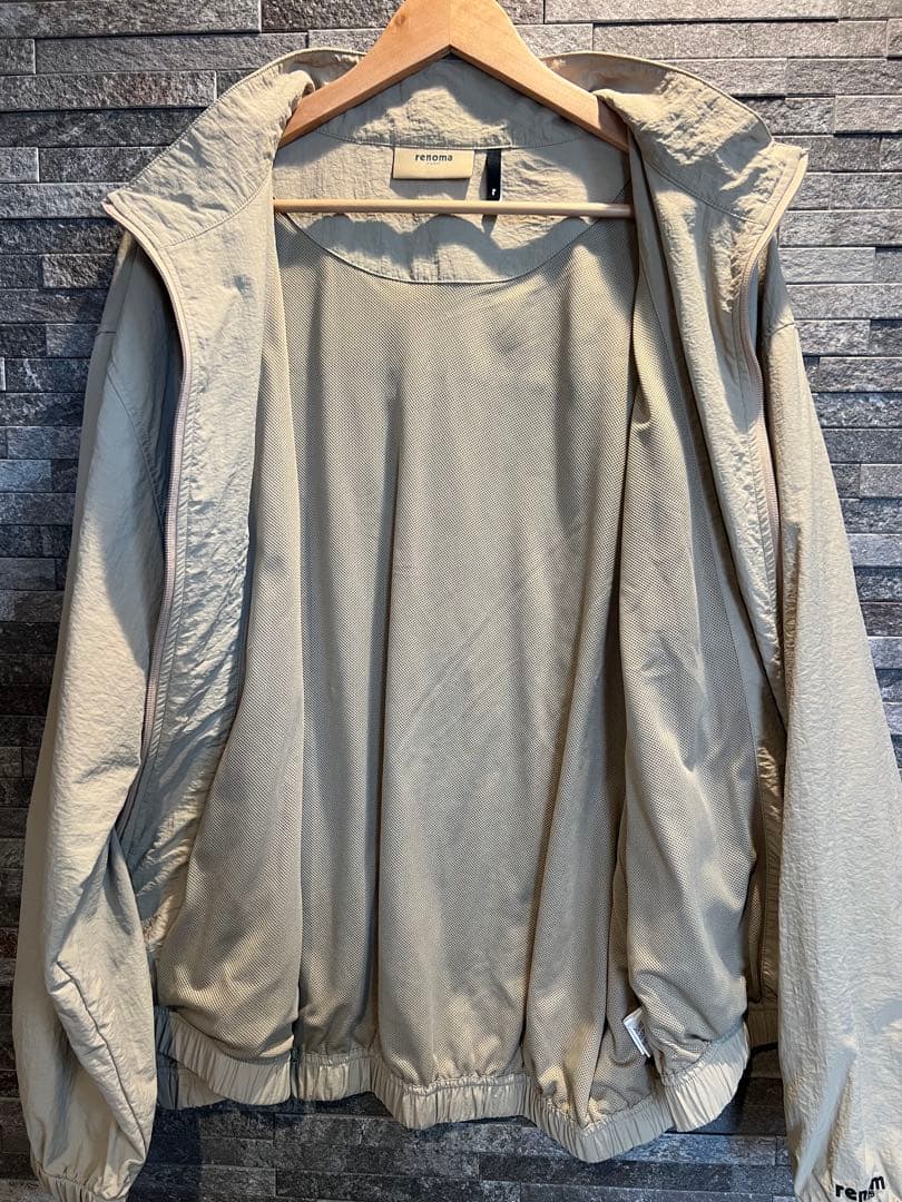 renoma golf　ナイロンセットアップ　ベージュ　上下XL