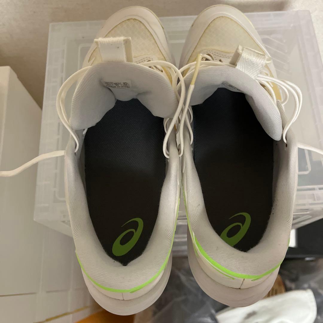 ASICS バスケットボールシューズ ホワイト/ライム
