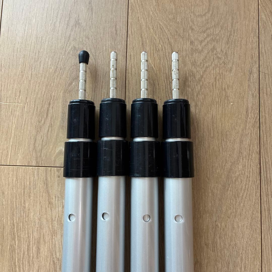 ロゴス　プッシュアップポール250cm　3本+不良品１本