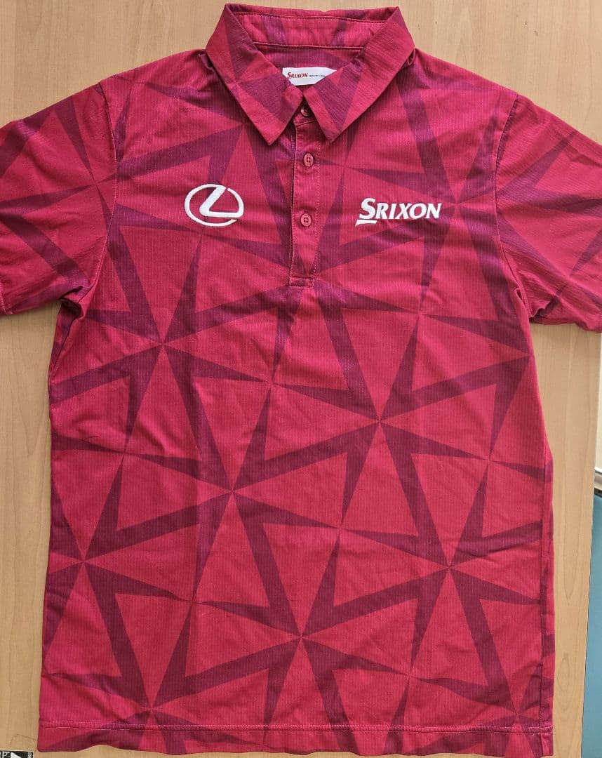 Srixon レクサス 赤 ゴルフポロ超美品L松山秀樹