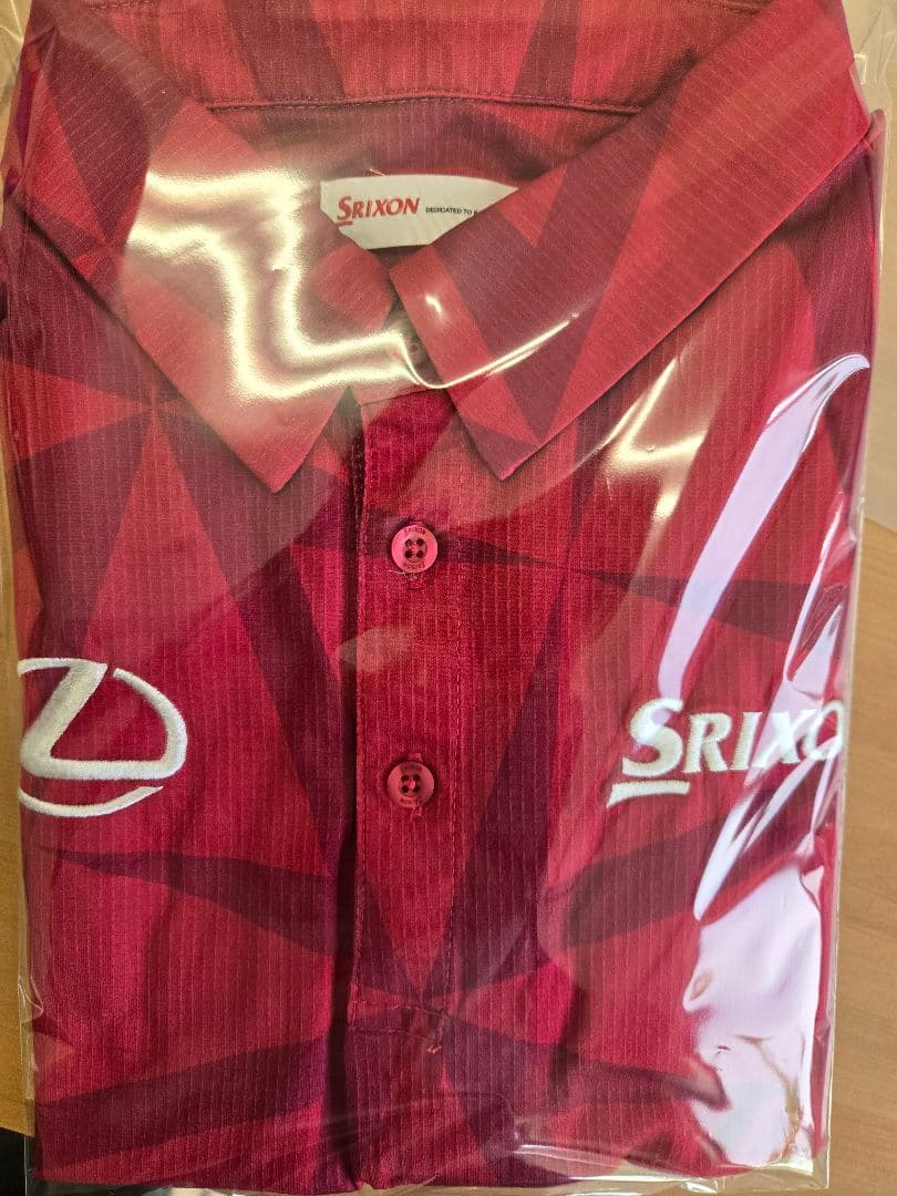 Srixon レクサス 赤 ゴルフポロ超美品L松山秀樹