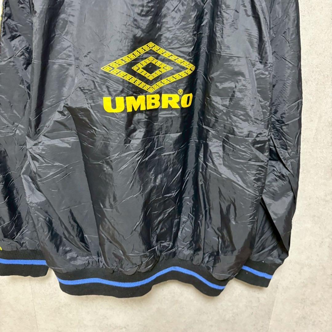 訳あり　90's UMBRO ナイロンドリルロッププルオーバーテープロゴ　XL