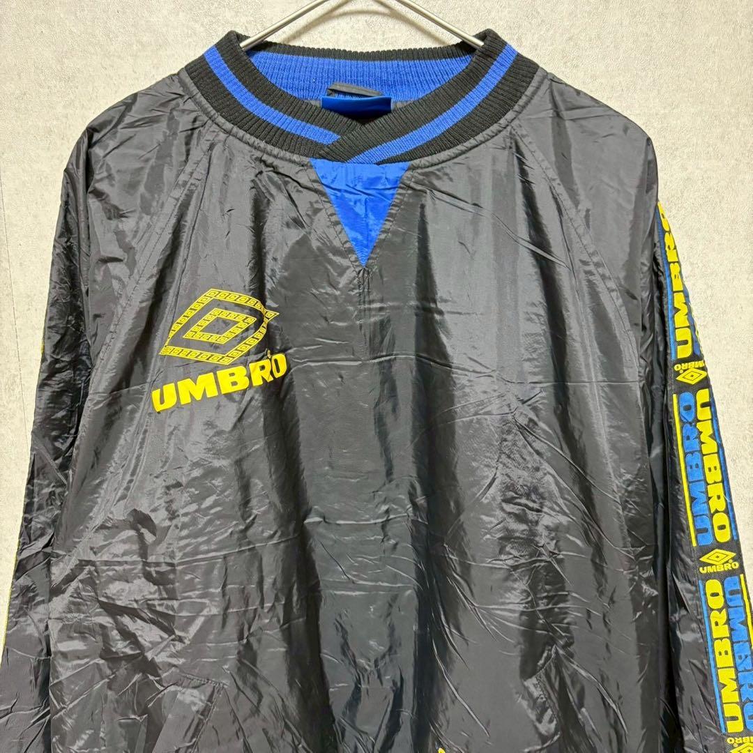 訳あり　90's UMBRO ナイロンドリルロッププルオーバーテープロゴ　XL