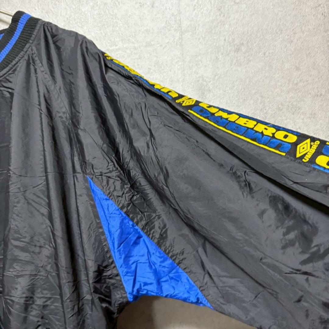 訳あり　90's UMBRO ナイロンドリルロッププルオーバーテープロゴ　XL
