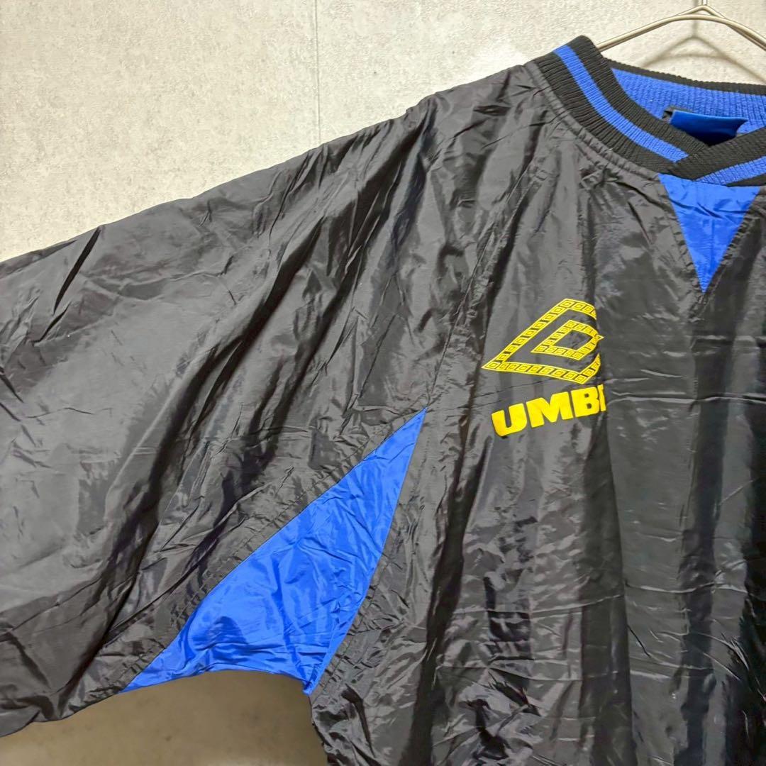 訳あり　90's UMBRO ナイロンドリルロッププルオーバーテープロゴ　XL