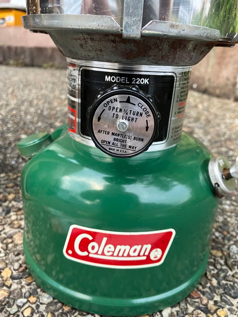 Colemanビンテージランタン　ガソリンランタン　コールマン　220k