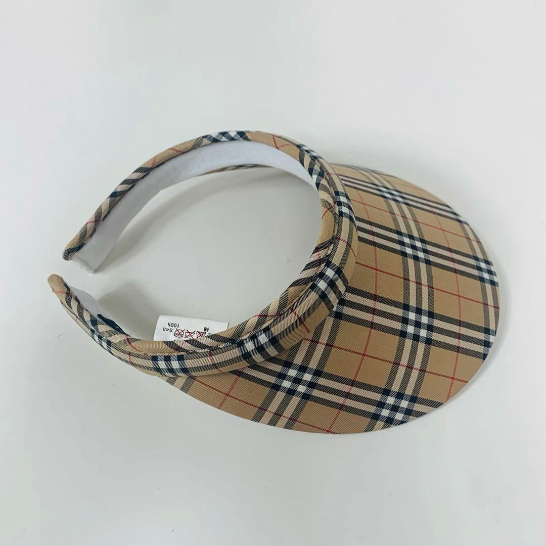 BurberryGolf バーバリーゴルフ サンバイザー ノバチェック　ベージュ