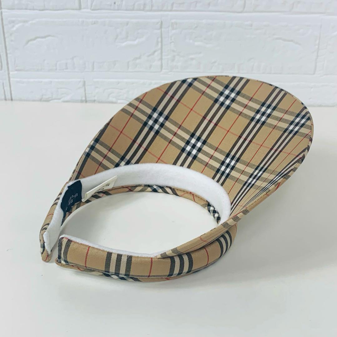 BurberryGolf バーバリーゴルフ サンバイザー ノバチェック　ベージュ