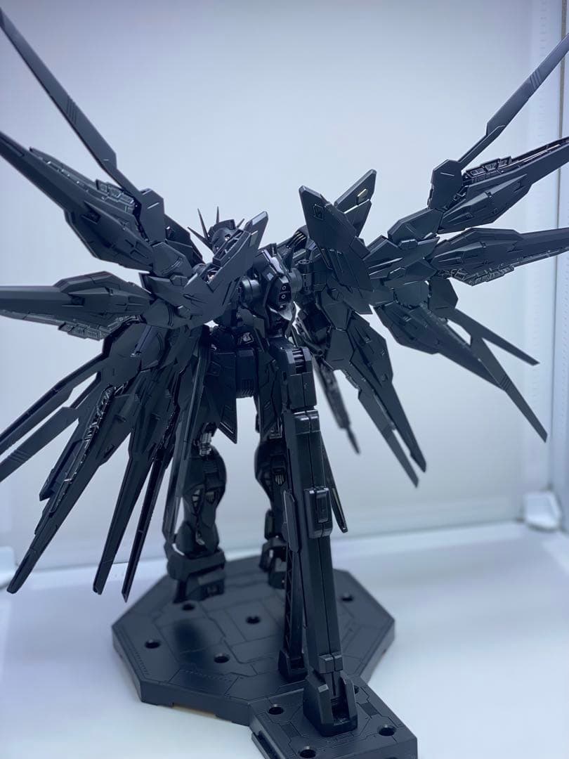 MGEXサイズ1/100ストライクフリーダム塗装完成品+ミッドナイトコーティング