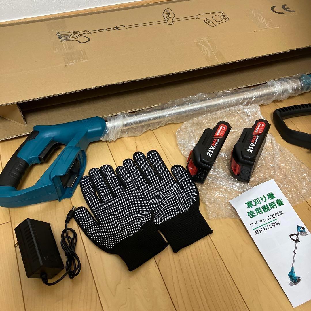 週末セール❣️草刈機 充電式 電動 コードレス 軽量 伸縮可能 草刈り機 1