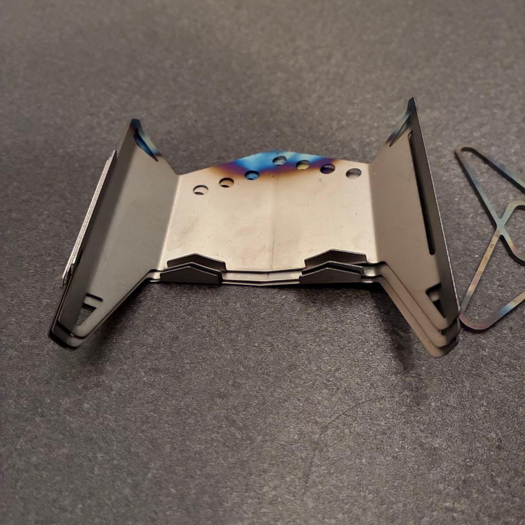 【箱付】笑’ｓ チタン製 アルコールストーブ用 風防兼ゴトク 『H-75ti』