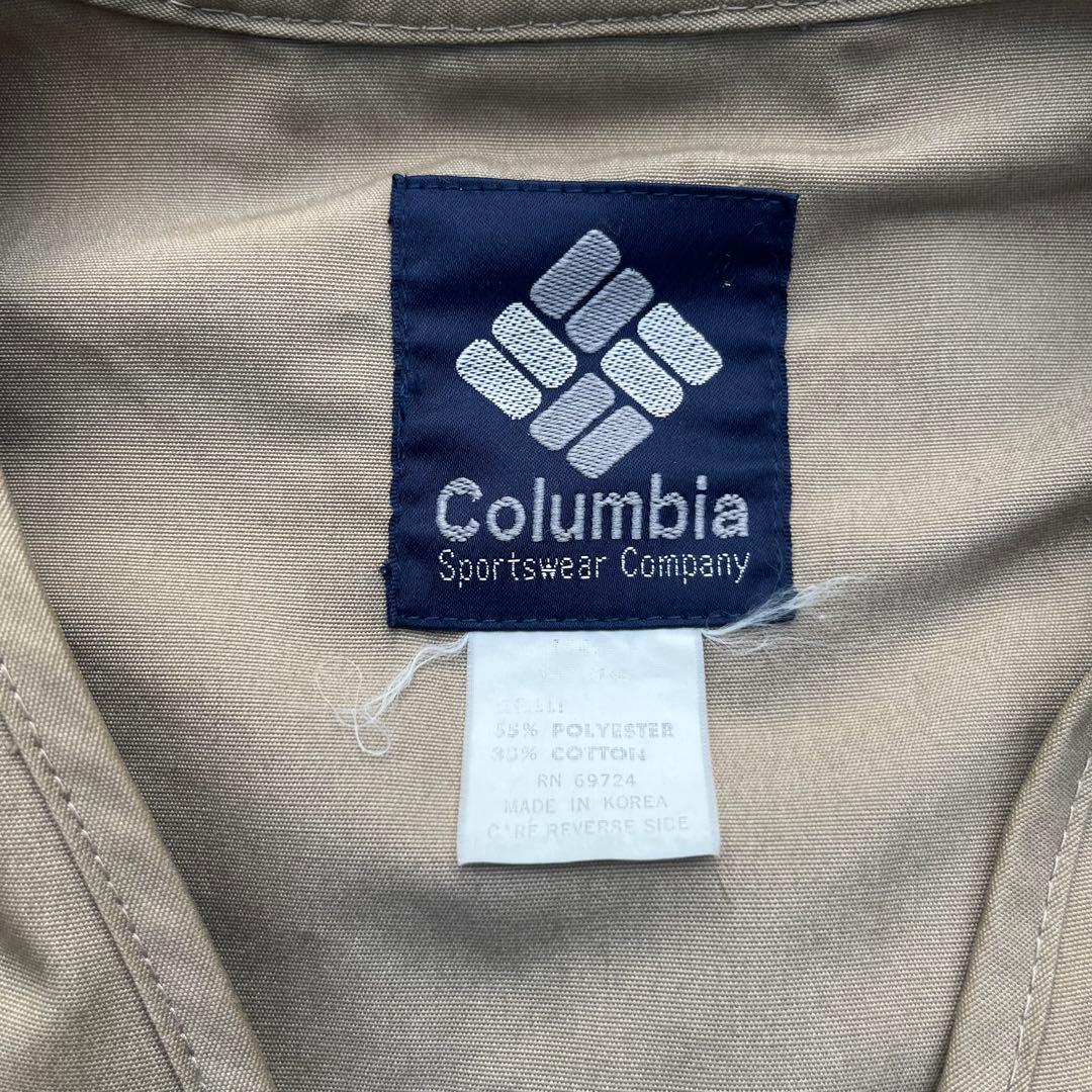 【90s】Columbia コロンビア フィッシングベスト 釣り 紺タグ　古着