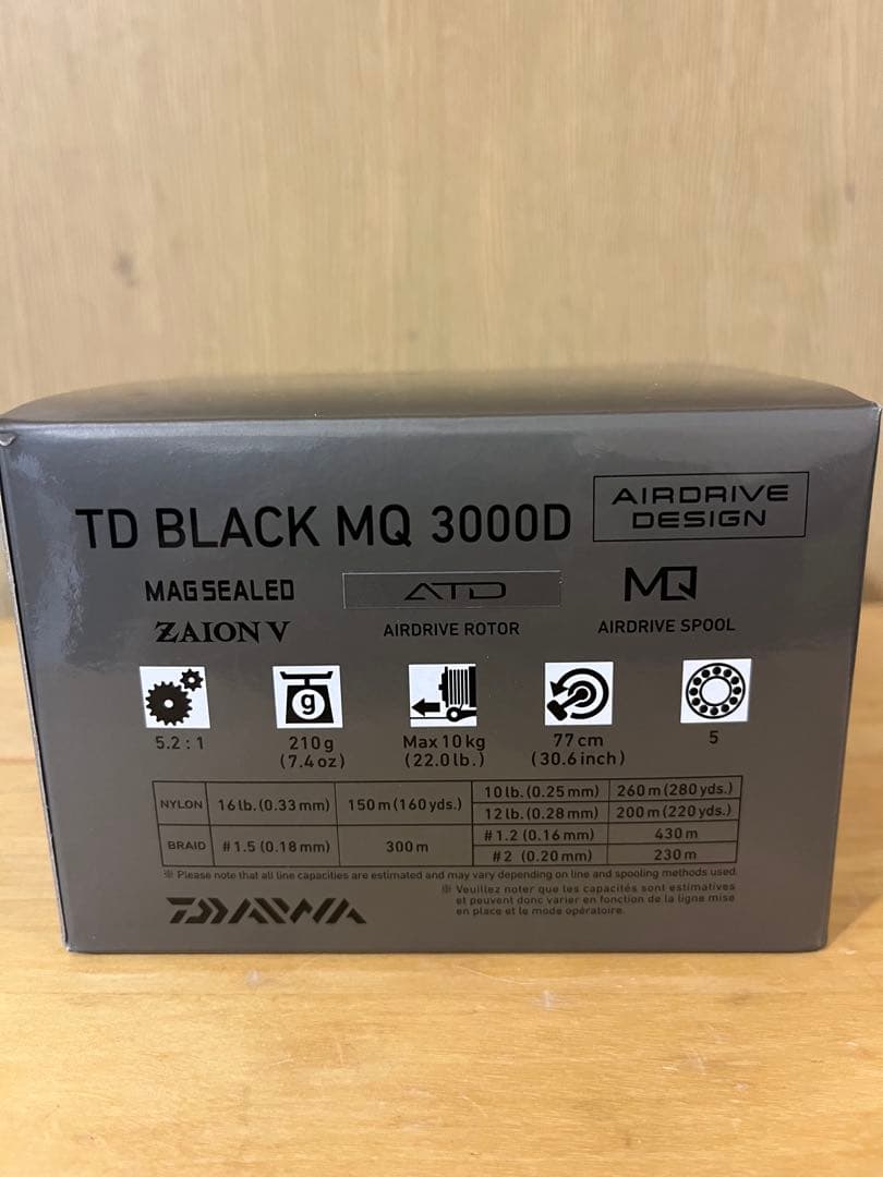 DAIWA 24 TD BLACK MQ 3000D 海外モデル　セルテート