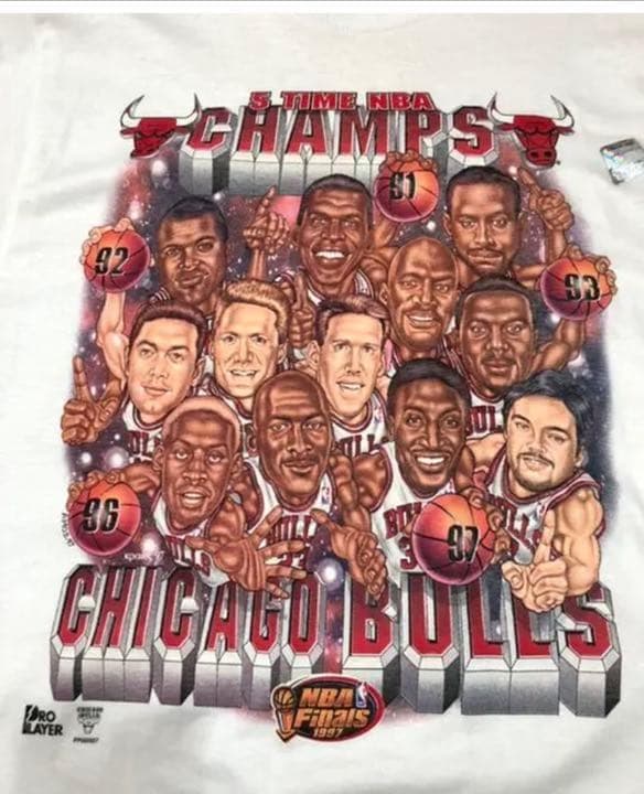 1997 BULLS CHAMPION Tシャツ ジョーダン NBA