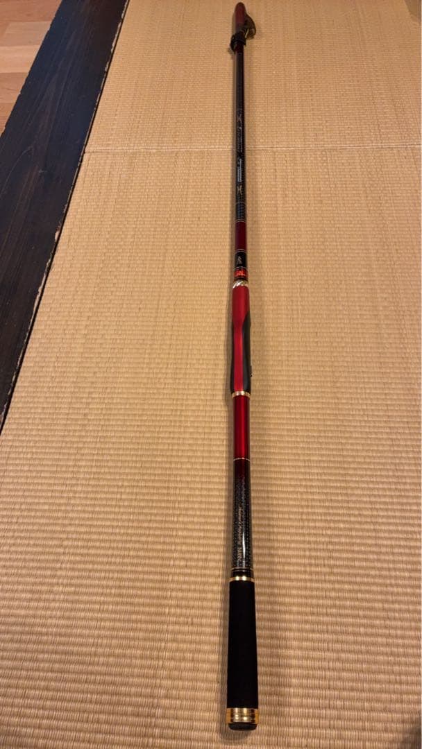 530 磯竿 伸縮式 赤色 カーボン製