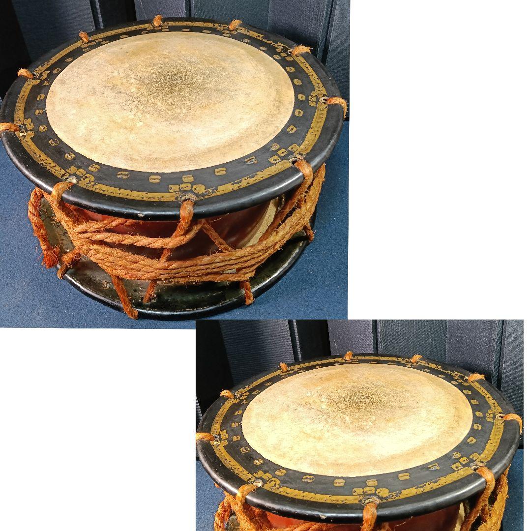 AP65 和太鼓 バチ 置台付 締太鼓 35cm 和楽器 打楽器 祭太鼓