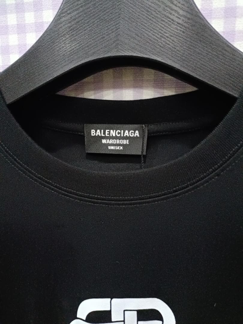BALENCIAGA ロックロゴ ブラック Tシャツ 半袖