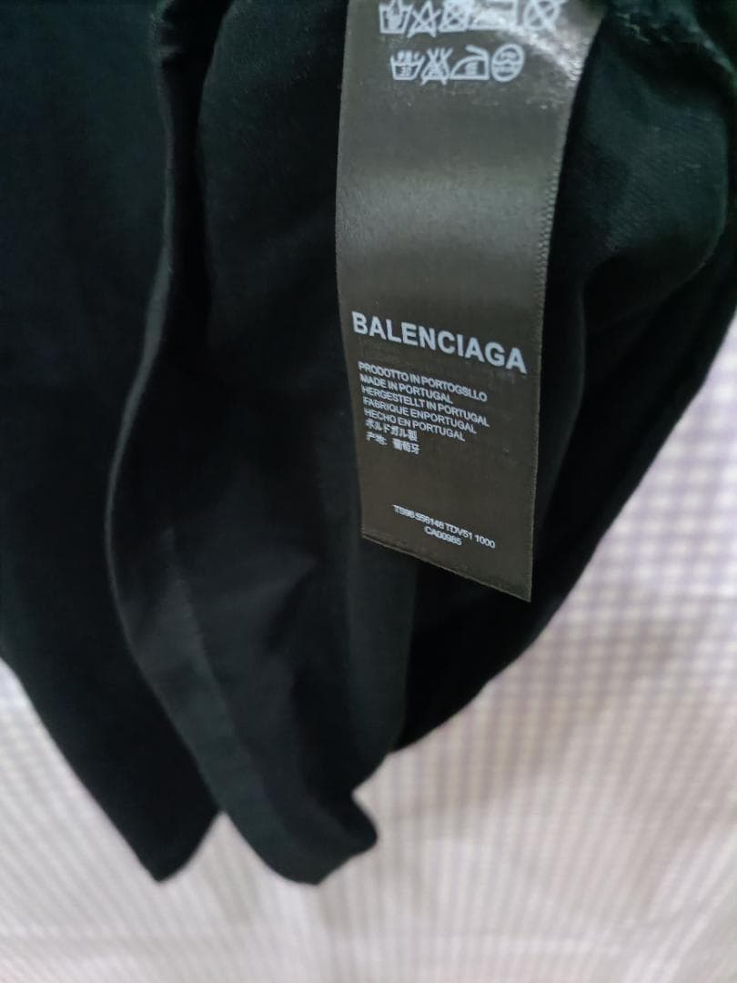 BALENCIAGA ロックロゴ ブラック Tシャツ 半袖