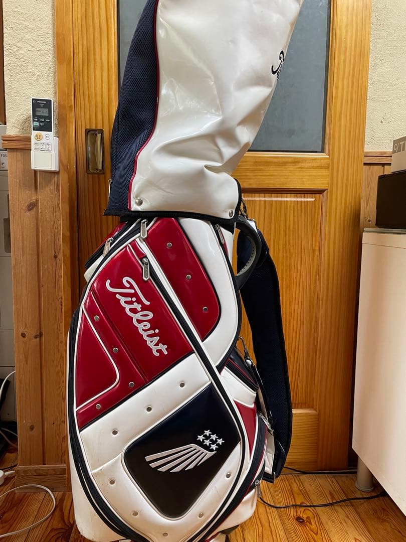 Titleist キャディバッグ ホワイト レッド ネイビー