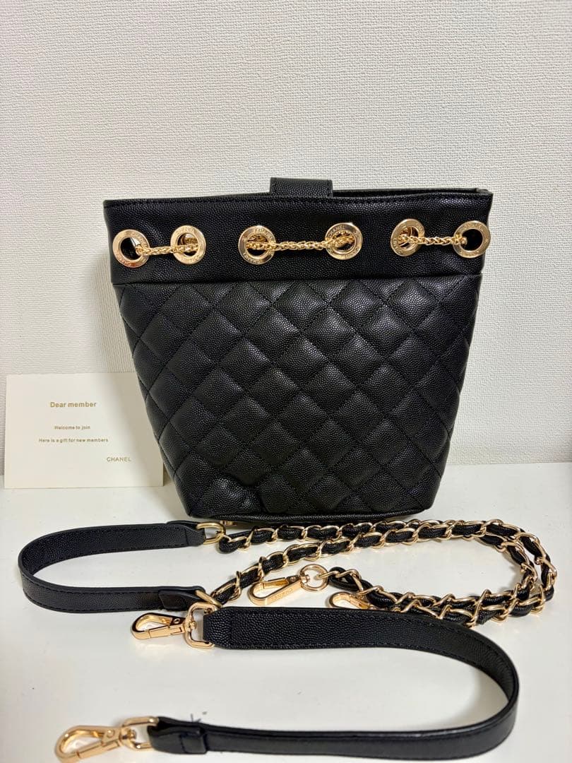 CHANELノベルティキルティング 2wayバケットバッグ　新品未使用