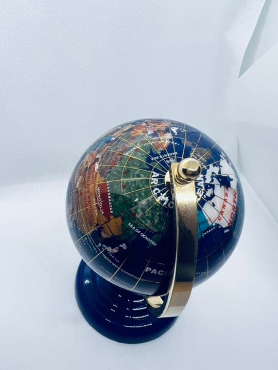 天然石 地球儀