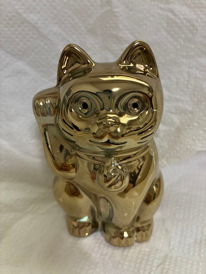 Baccarat バカラ　まねき猫　招き猫 ゴールド