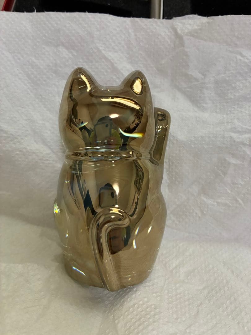 Baccarat バカラ　まねき猫　招き猫 ゴールド