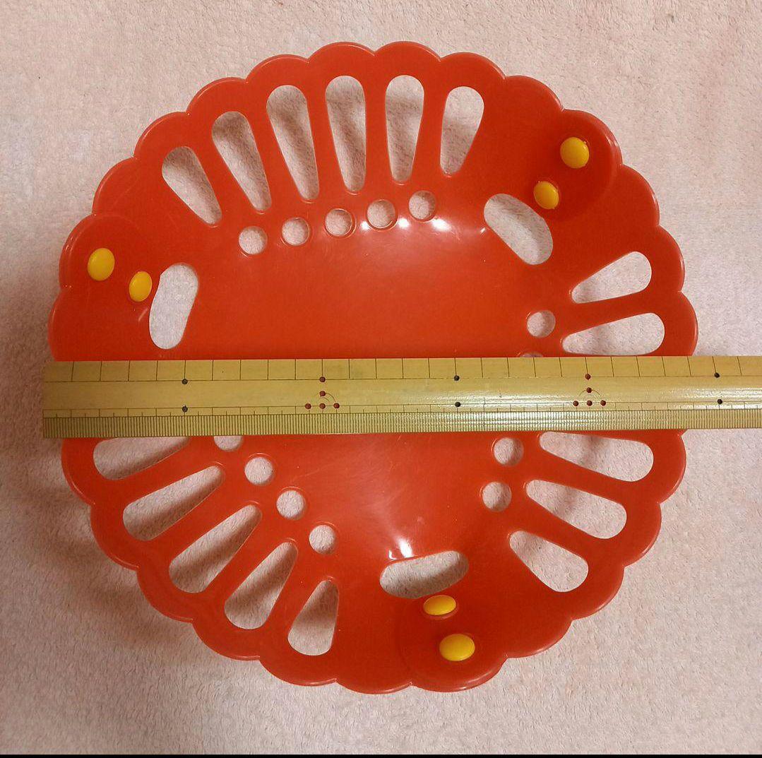 昭和レトロ　カゴ　バターケース　保存容器　10点セット　イエローオレンジ