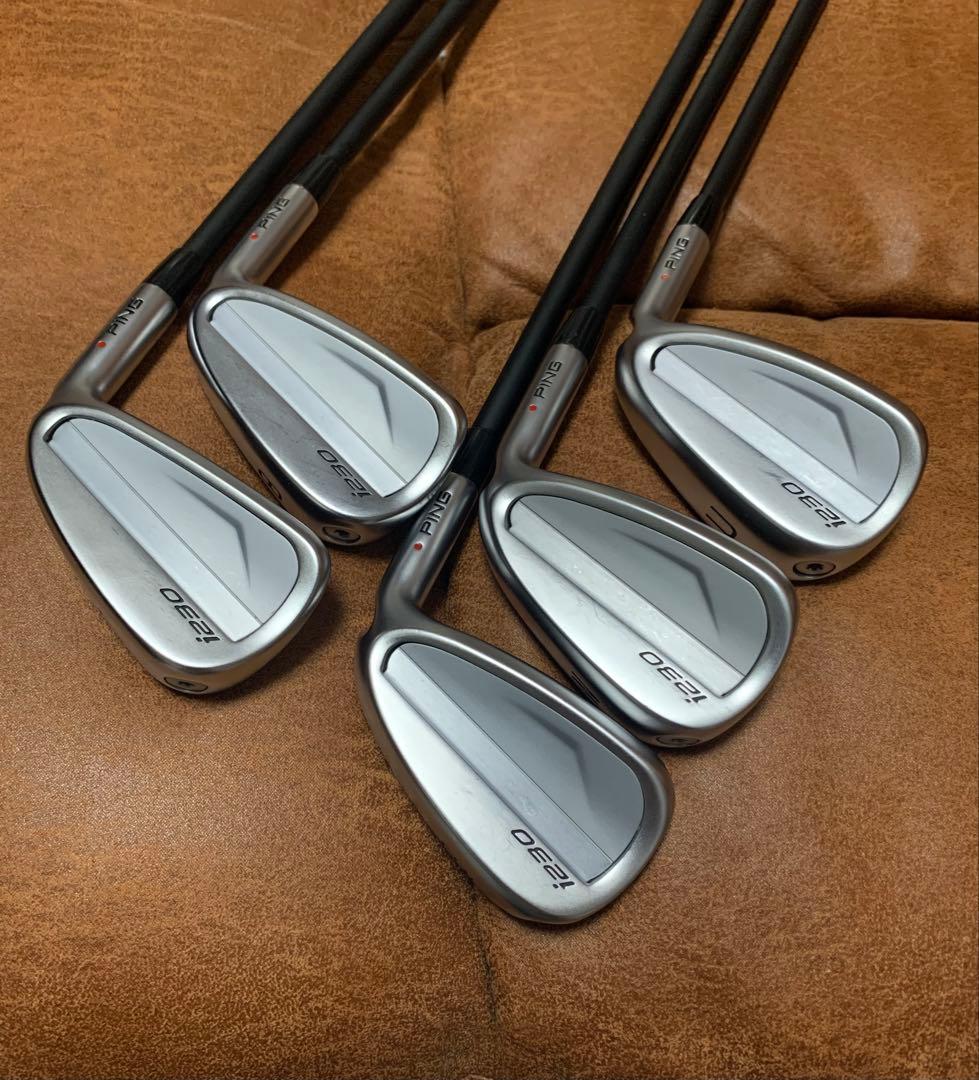 PING ピン i230 アイアン 5本セット 7-U TRAVIL85R 赤橙