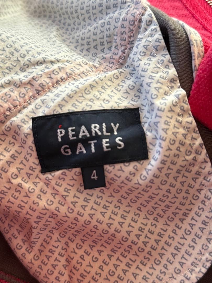美品 PEARLY GATES ゴルフパンツ ピンク蓄熱裏地 ストレッチ　冬