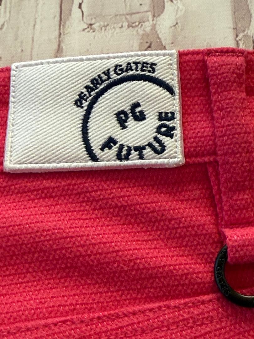 美品 PEARLY GATES ゴルフパンツ ピンク蓄熱裏地 ストレッチ　冬