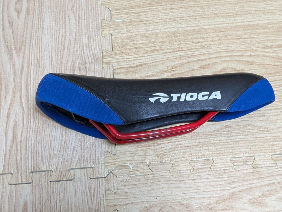 TIOGA タイオガ DH ダウンヒル用サドル MTBパーツ ブラック×ブルー
