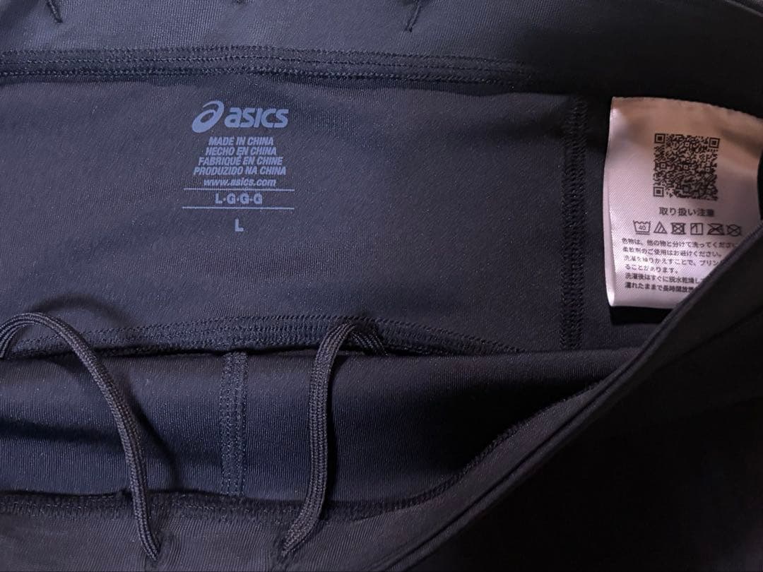 asics ランニングウェアモーションマッスルサポートスピードポケットタイツ　L
