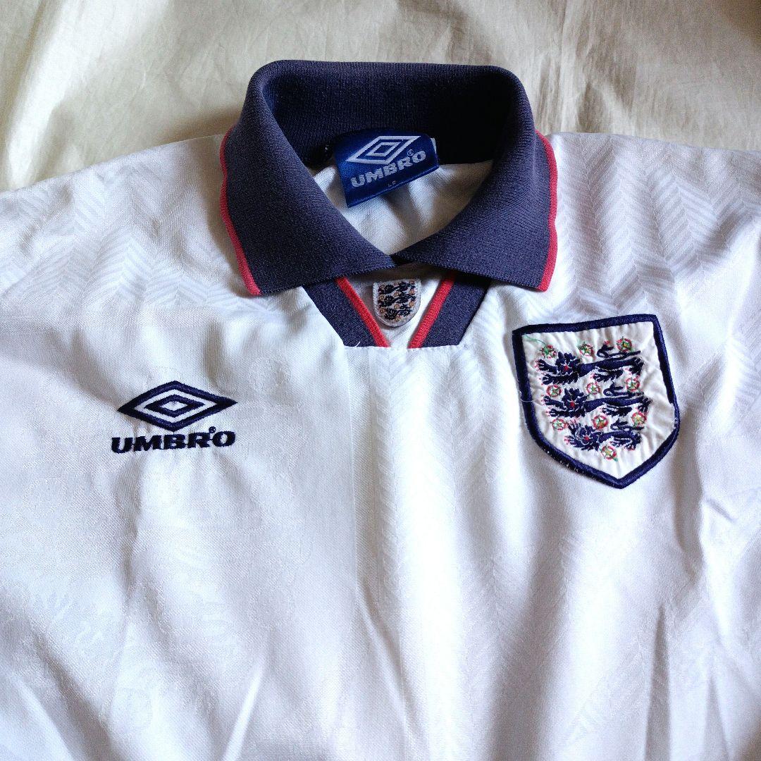 サッカー イングランド代表 ホームユニフォーム　UMBRO　94年 LB