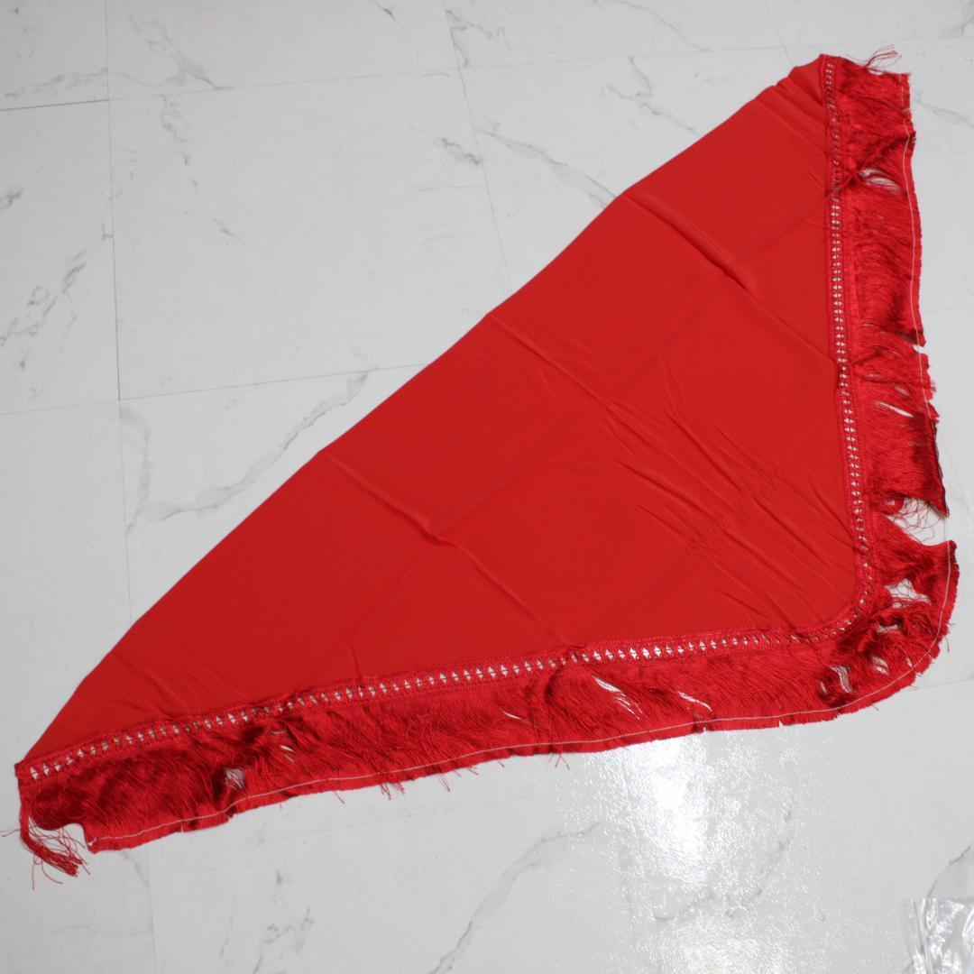 【新品フラメンコ衣装】上下セット ファルダ トップス スカート シージョ 黒 赤