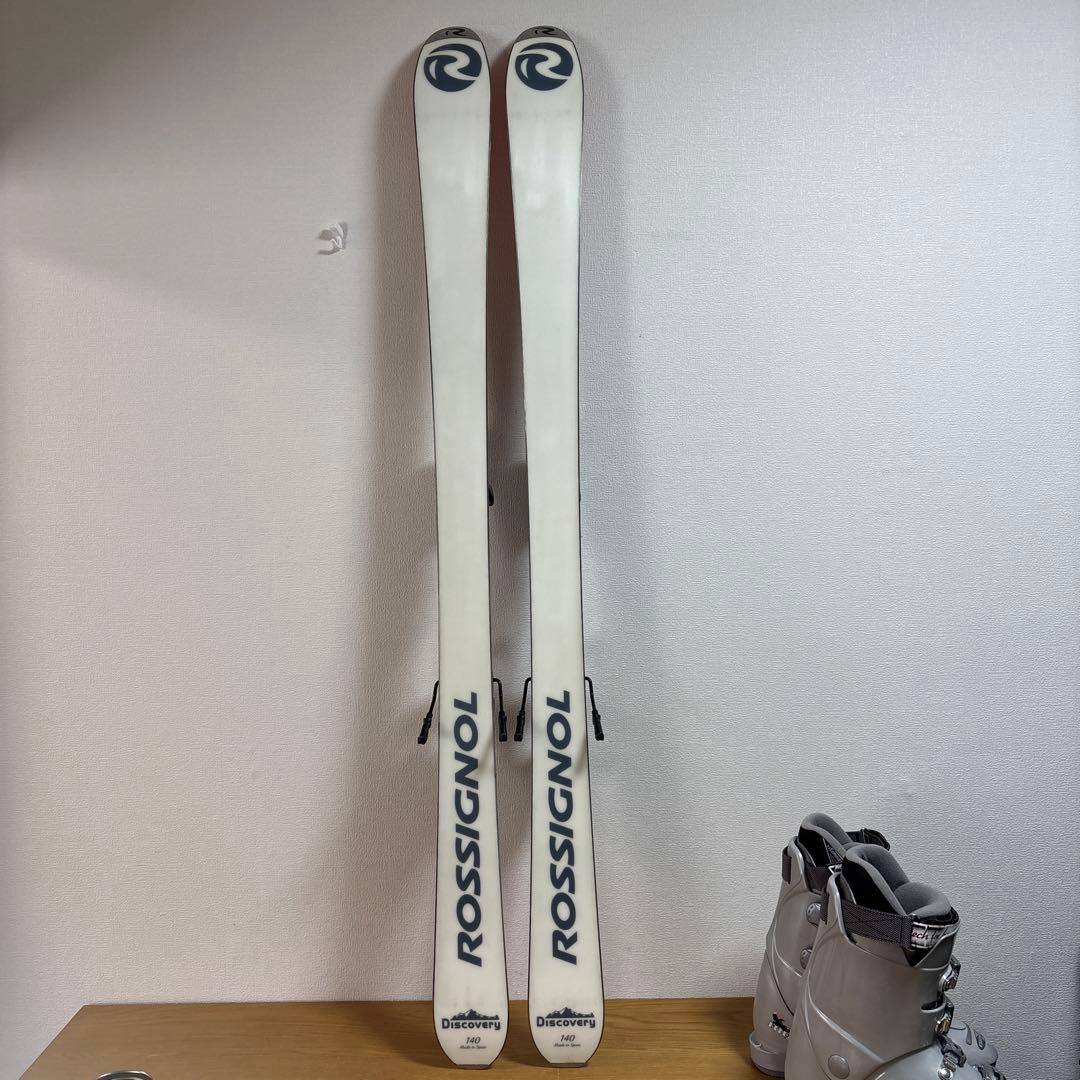 ROSSIGNOL スキー板140cm 25-25.5cm 女性用 初心者セット