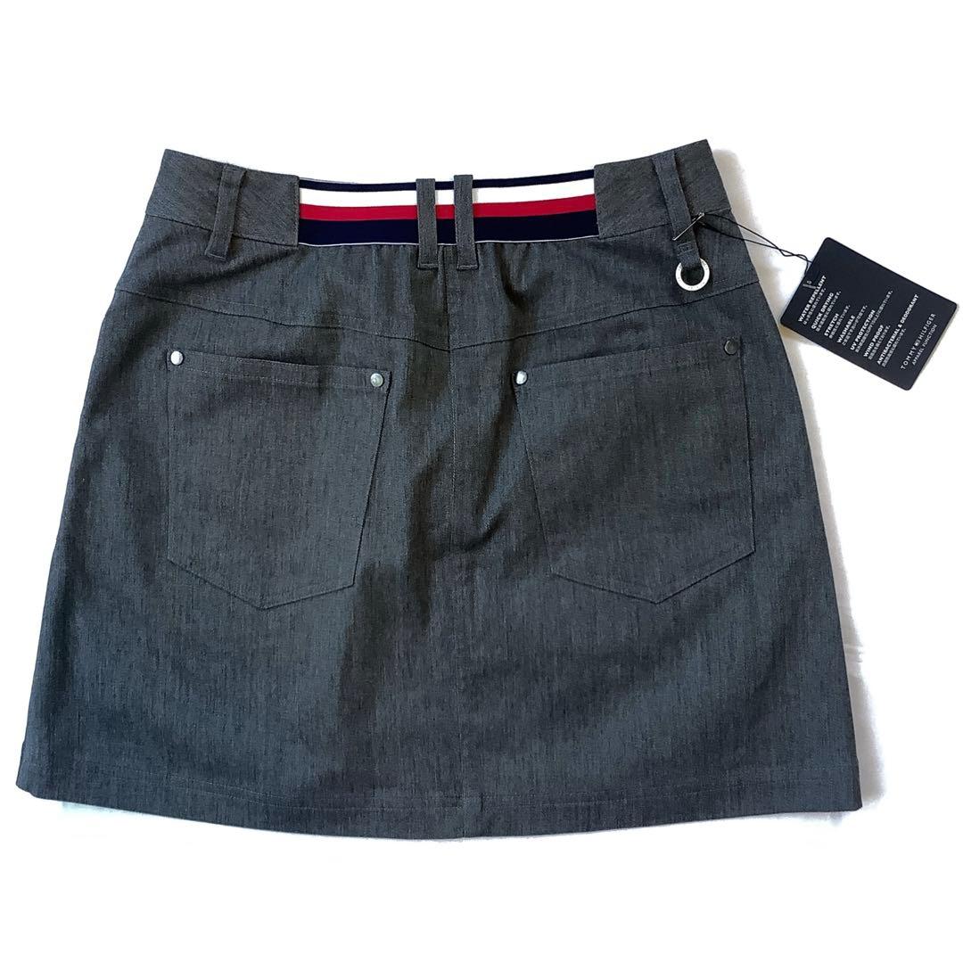 新品 今季秋冬★トミーヒルフィガー ゴルフ★ストレッチツイルスカート★グレーM