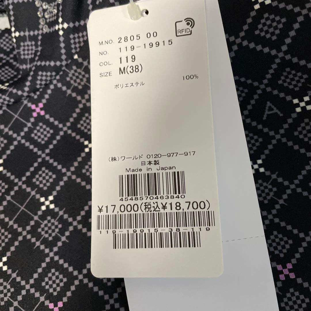 新品　未使用　adabat ゴルフ　ハイネック　シャツ　長袖　レディース　M