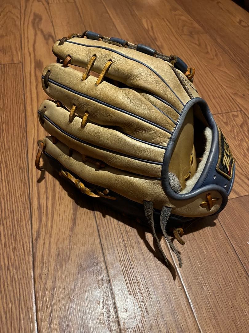 ZETT 軟式グローブ 青　源田モデル