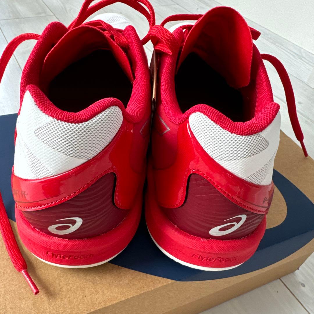 asics アシックス　バレーボールシューズ 赤/白
