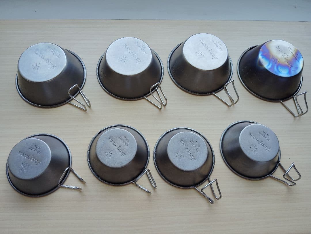 スノーピーク チタン シェラカップ各サイズ×4