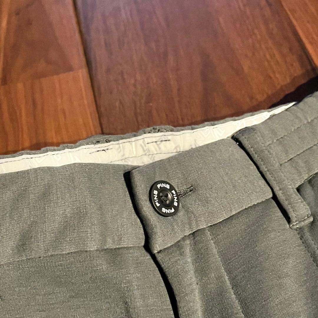 PING GOLF 裏起毛 ストレッチパンツ グレー
