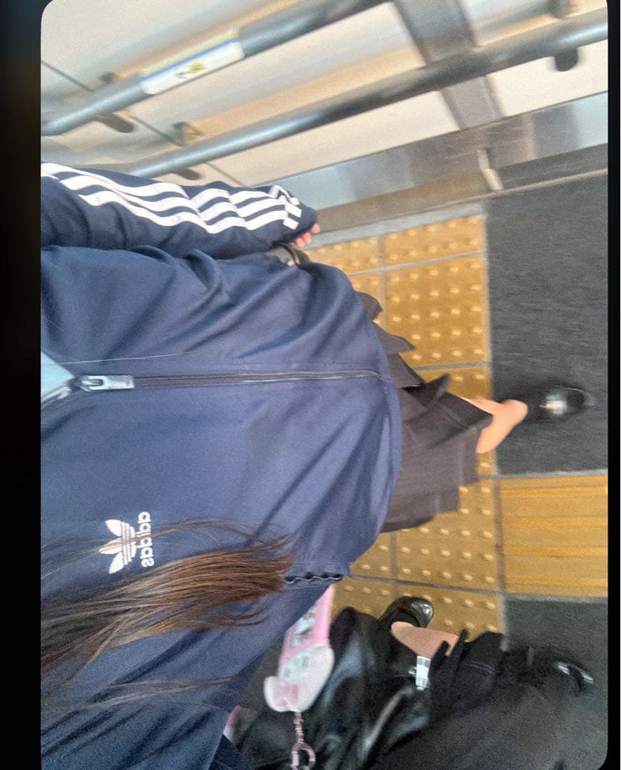 adidas ネイビー ジャージジャケット