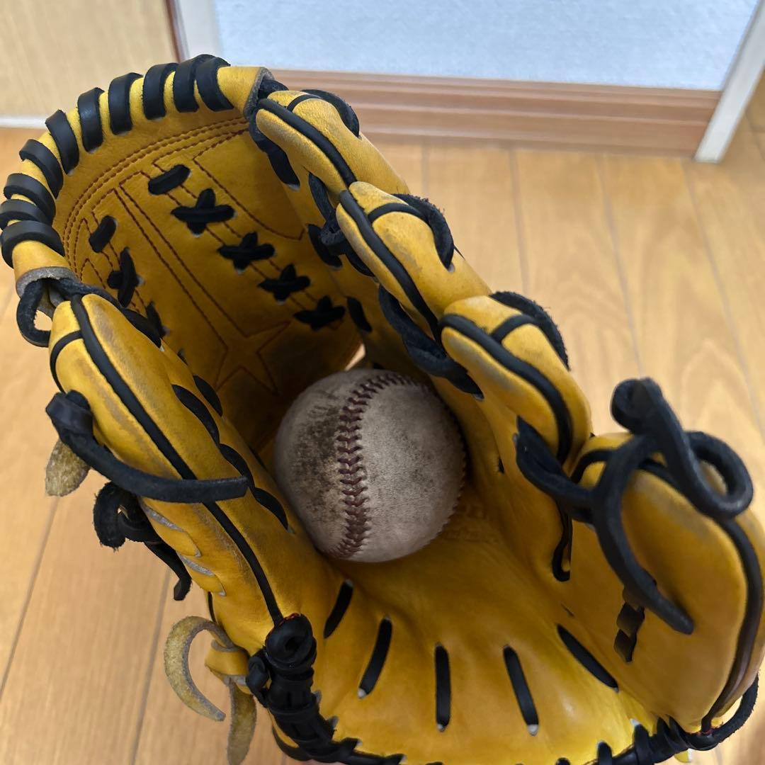 カブトムシくん様PROEDGE 硬式野球グローブ イエロー