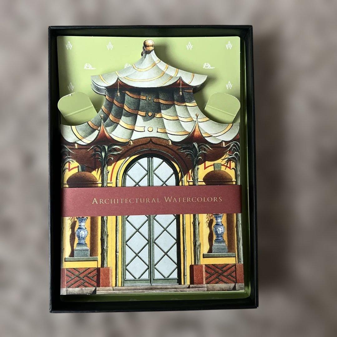 The Tea House シルエットノートカード